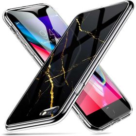 Esr Apple iPhone 7 8 Marble Glass Siyah Gold Kılıf