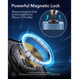 ESR Halolock iPhone 13/13 Pro/13 Pro Max/12/12 Pro/12 Mini/12 Pro Max İle Uyumlu Kablosuz Araç Hızlı Şarj Cihazı ve Telefon Tutucu