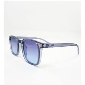 Esrada 1002 03 47-18-145 Kare Gri Çerçeve Mavi Cam Unisex Güneş Gözlüğü
