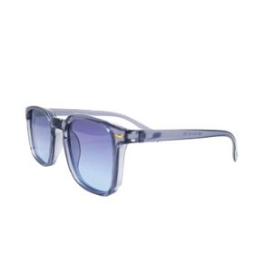 Esrada 1002 03 47-18-145 Kare Gri Çerçeve Mavi Cam Unisex Güneş Gözlüğü