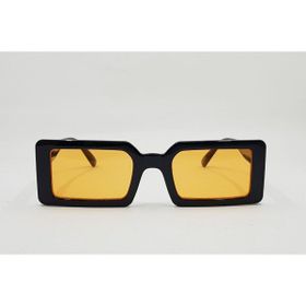 Esrada 2020 06 50-20-145 Dikdörtgen Siyah Çerçeve Turuncu Cam Unisex Güneş Gözlüğü