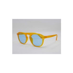 Esrada 46-20-140 2021 09M Oval Turuncu Çerçeve Mavi Cam Unisex Güneş Gözlüğü