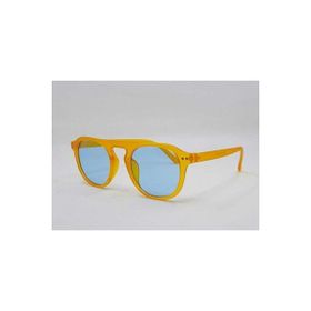 Esrada 46-20-140 2021 09M Oval Turuncu Çerçeve Mavi Cam Unisex Güneş Gözlüğü