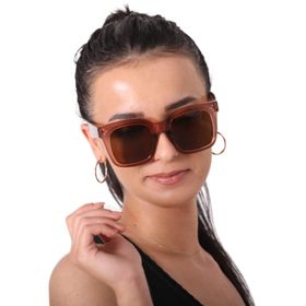 Esrada M6508 48-26-155 Kare Kahverengi Kadın Güneş Gözlüğü