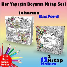 ESRARENGIZ BAHÇE HER YAŞ İÇIN BULMACA, BOYAMA VE DESEN TAMAMLAMA KITABI - JOHANNA BASFORD