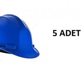 Essafe 1537 Plastik İçlikli Vidalı 5 Adet Mavi Deliksiz Baret