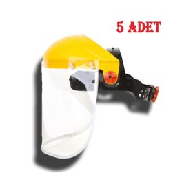 Essafe CE Belgeli 20 x 40 Şeffaf x 5 Adet Yüz Koruyucu Siperlik