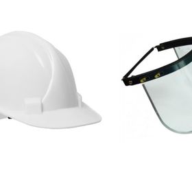 Essafe Vidalı Beyaz Barete Monte Yüz Siperlik Koruma
