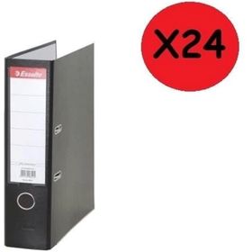 Esselte 9940 Geniş Siyah 24'lü Eko Plastik Klasör