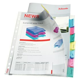 Esselte STL-414150 A4 PP 8 Ayıraçlı Poşet Dosya Seti