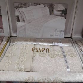 Essen Collection Eftelya Capicino Çift Kişilik Saten Nevresim Takımı