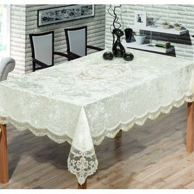Essen Home Carmen 160x220 cm Pudra Lüks Linen Masa Örtüsü
