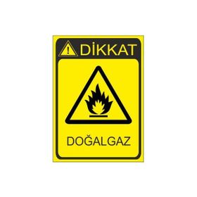 Este Uyarı Levhaları Doğalgaz 25x35 cm Uyarı Levhası
