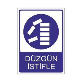 Este Uyarı Levhaları Düzgün İstifle 25x35 cm Uyarı Levhası