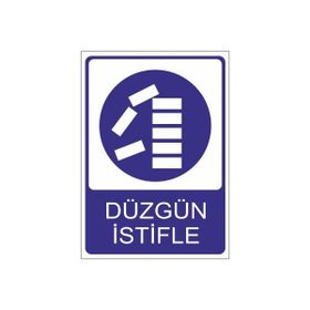 Este Uyarı Levhaları Düzgün İstifle 25x35 cm Uyarı Levhası