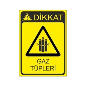 Este Uyarı Levhaları Gaz Tüpleri 25x35 cm Uyarı Levhası