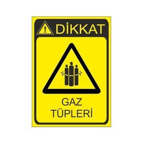 Este Uyarı Levhaları Gaz Tüpleri 25x35 cm Uyarı Levhası