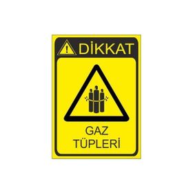 Este Uyarı Levhaları Gaz Tüpleri 25x35 cm Uyarı Levhası