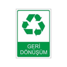 Este Uyarı Levhaları Geri Dönüşüm 25x35 cm Uyarı Levhası