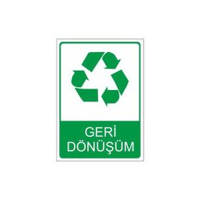Este Uyarı Levhaları Geri Dönüşüm 25x35 cm Uyarı Levhası