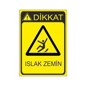 Este Uyarı Levhaları Islak Zemin 25x35 cm Uyarı Levhası