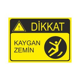 Este Uyarı Levhaları Kaygan Zemin 25x35 cm Uyarı Levhası