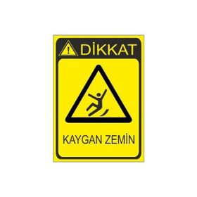 Este Uyarı Levhaları Kaygan Zemin 25x35 cm Uyarı Levhası