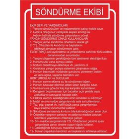 Este Uyarı Levhaları Södürme Ekibi 25x35 cm Uyarı Levhası