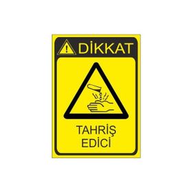 Este Uyarı Levhaları Tahriş Edici 25x35 cm Uyarı Levhası