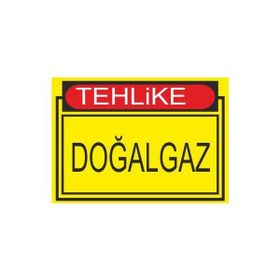 Este Uyarı Levhaları Tehlike Doğalgaz 25x35 cm Uyarı Levhası