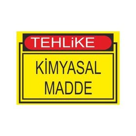Este Uyarı Levhaları Tehlike Kimyalsal Madde 25x35 cm Uyarı Levhası