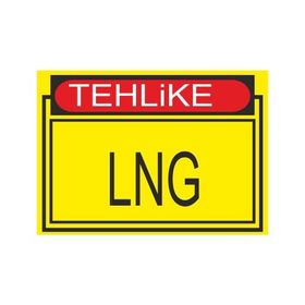 Este Uyarı Levhaları Tehlike Lng 25x35 cm Uyarı Levhası