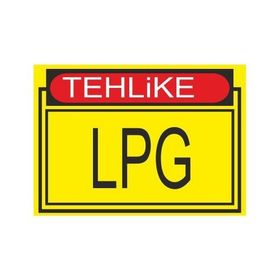 Este Uyarı Levhaları Tehlike Lpg 25x35 cm Uyarı Levhası