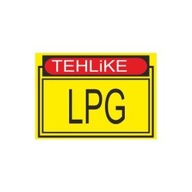 Este Uyarı Levhaları Tehlike Lpg 25x35 cm Uyarı Levhası