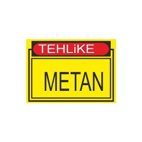 Este Uyarı Levhaları Tehlike Metan 25x35 cm Uyarı Levhası