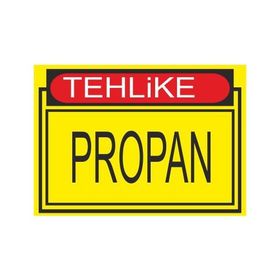 Este Uyarı Levhaları Tehlike Propan 25x35 cm Uyarı Levhası