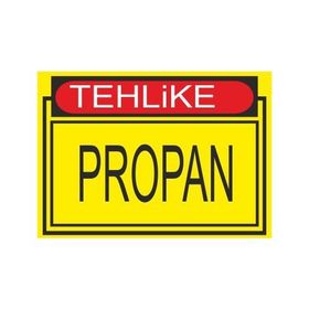 Este Uyarı Levhaları Tehlike Propan 25x35 cm Uyarı Levhası
