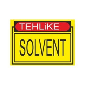 Este Uyarı Levhaları Tehlike Solvent 25x35 cm Uyarı Levhası