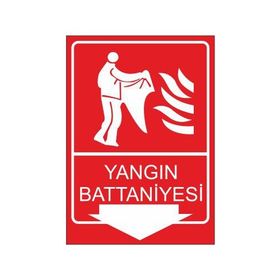 Este Uyarı Levhaları Yangın Battaniyesi 25x35 cm Uyarı Levhası
