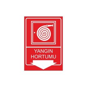 Este Uyarı Levhaları Yangın Hortumu 25x35 cm Uyarı Levhası