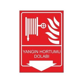 Este Uyarı Levhaları Yangın Hortumu Dolabı 25x35 cm Uyarı Levhası