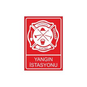 Este Uyarı Levhaları Yangın İstasyonu 25x35 cm Uyarı Levhası