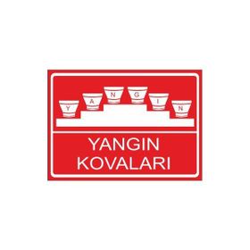 Este Uyarı Levhaları Yangın Kovaları 25x35 cm Uyarı Levhası