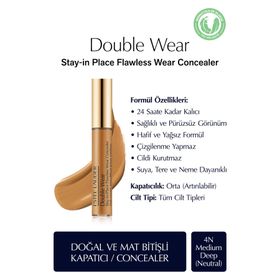 Estee Lauder Double Wear Stay-In-Place Flawless Wear Concealer 4N Medium Deep Kapatıcı