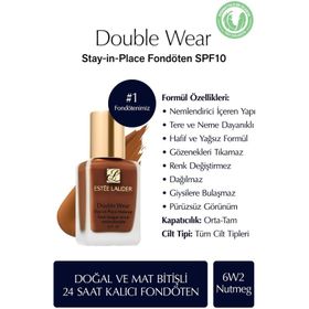 Estee Lauder Double Wear Stay-In-Place SPF10 6W2 Nutmeg 30 ml Fondöten