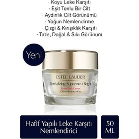 Estee Lauder Revitalizing Supreme+ Bright Hafif Yapılı Aydınlık Görünüm Veren Leke Karşıtı 50 ml Nemlendirici Krem