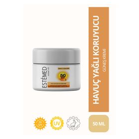 Estemed Havuçlu Koruyucu Protective Sun Cream With Carrot SPF50 50 ml Güneş Kremi