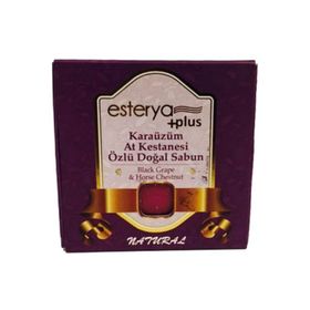 Esterya Plus Kara Üzüm-At Kestanesi Özlü 125 gr Doğal Sabun