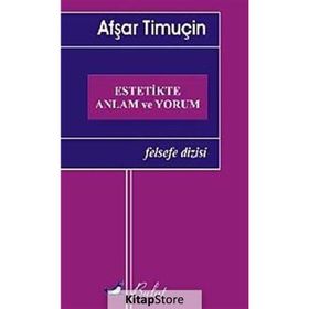 ESTETIKTE ANLAM VE YORUM - AFŞAR TİMUÇİN