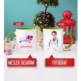 Estetisyen Yeşil Kupa Bardak